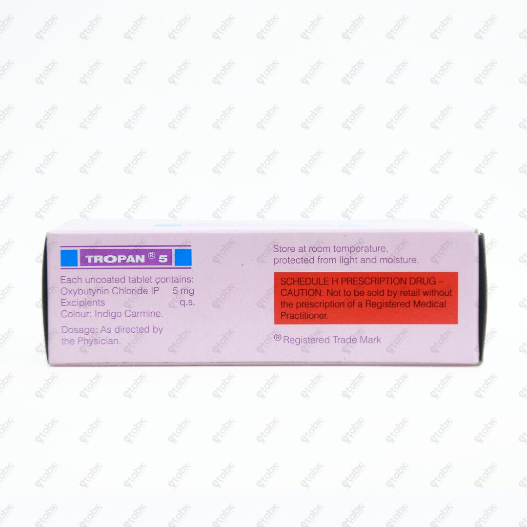 Tropan 5mg Tablet 10's