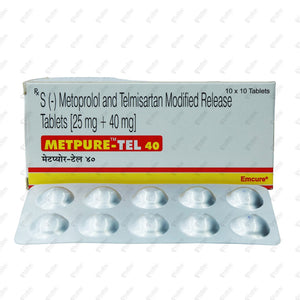Metpure Tel 40 Tablet 10's