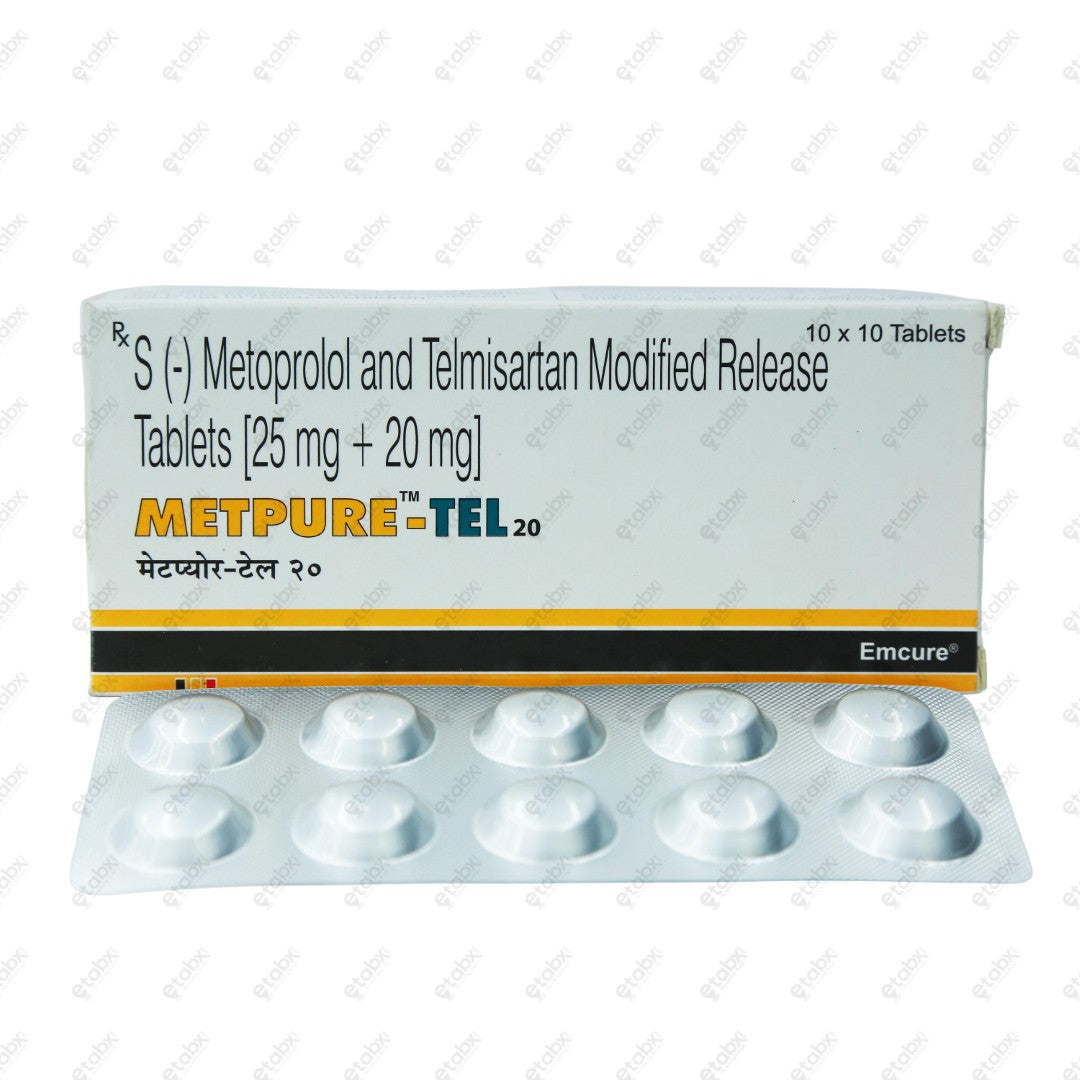 Metpure Tel 20mg Tablet 10's
