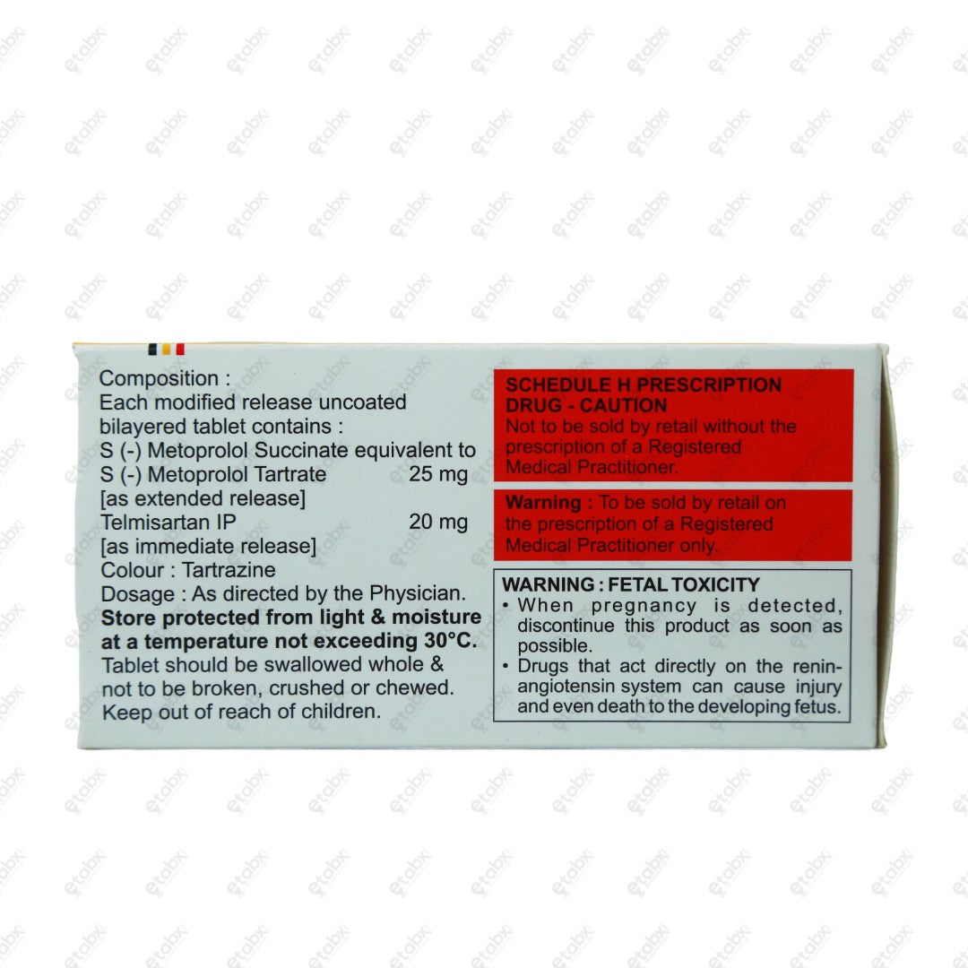 Metpure Tel 20mg Tablet 10's