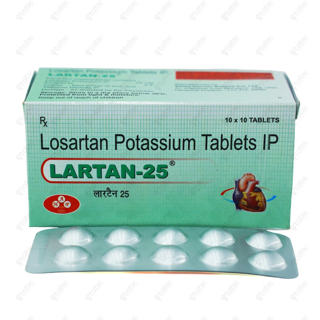 Lartan 25mg Tablets 10's
