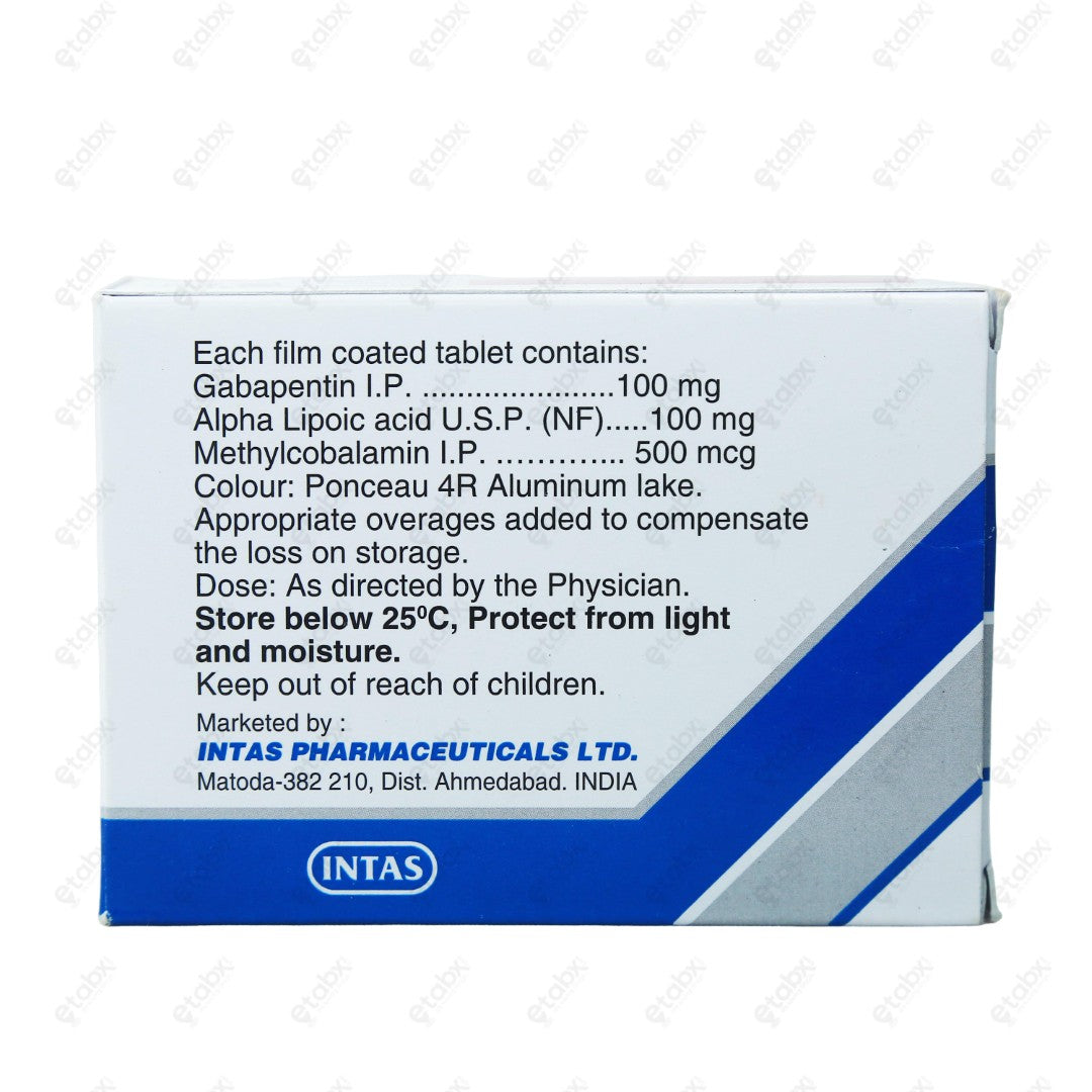 GABAPIN PLUS 100mg Tablets (10's)