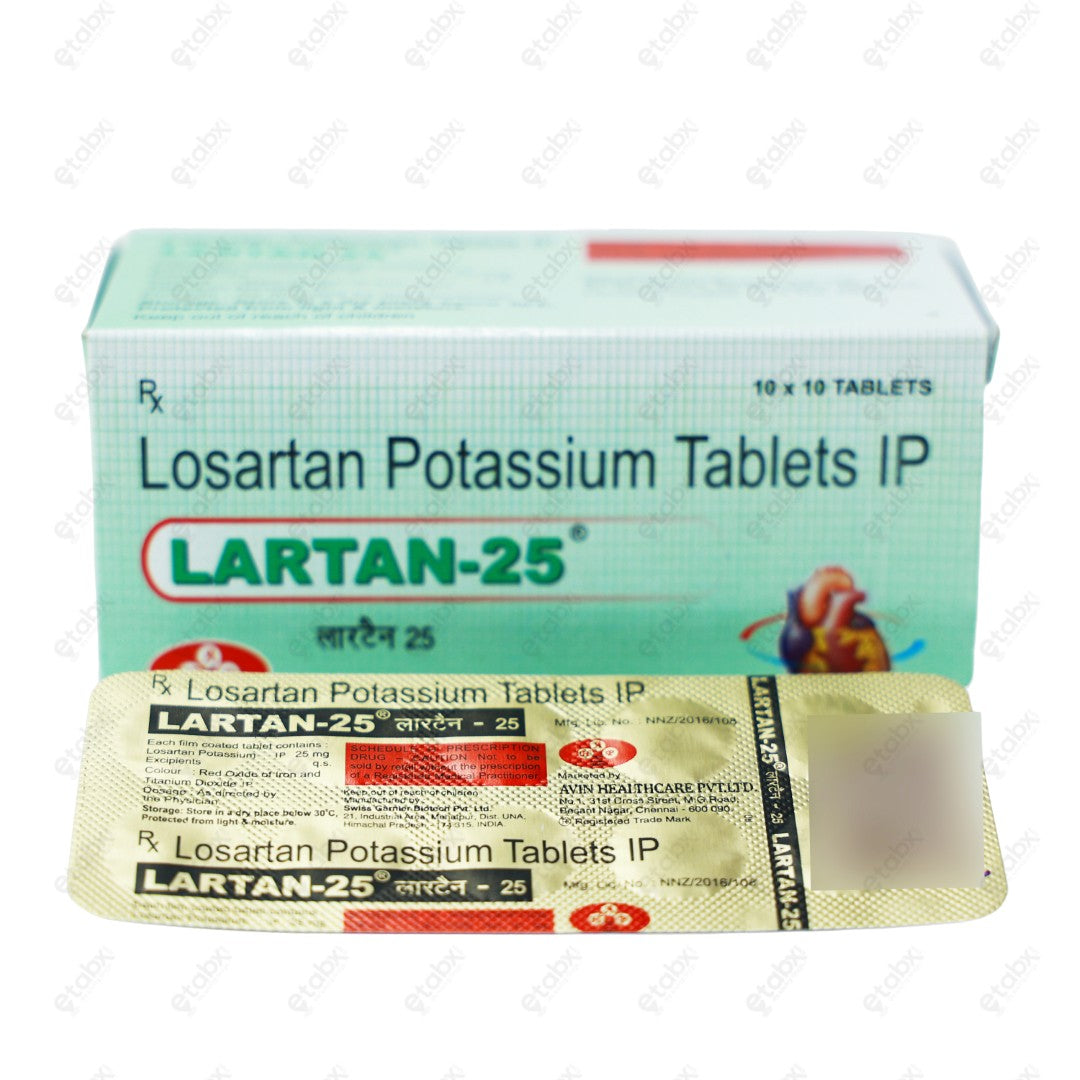 Lartan 25mg Tablets 10's