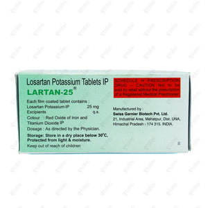 Lartan 25mg Tablets 10's