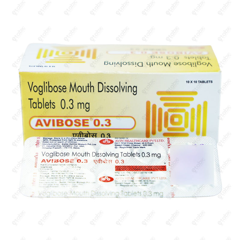 Avibose 0.3 Tablet 10's