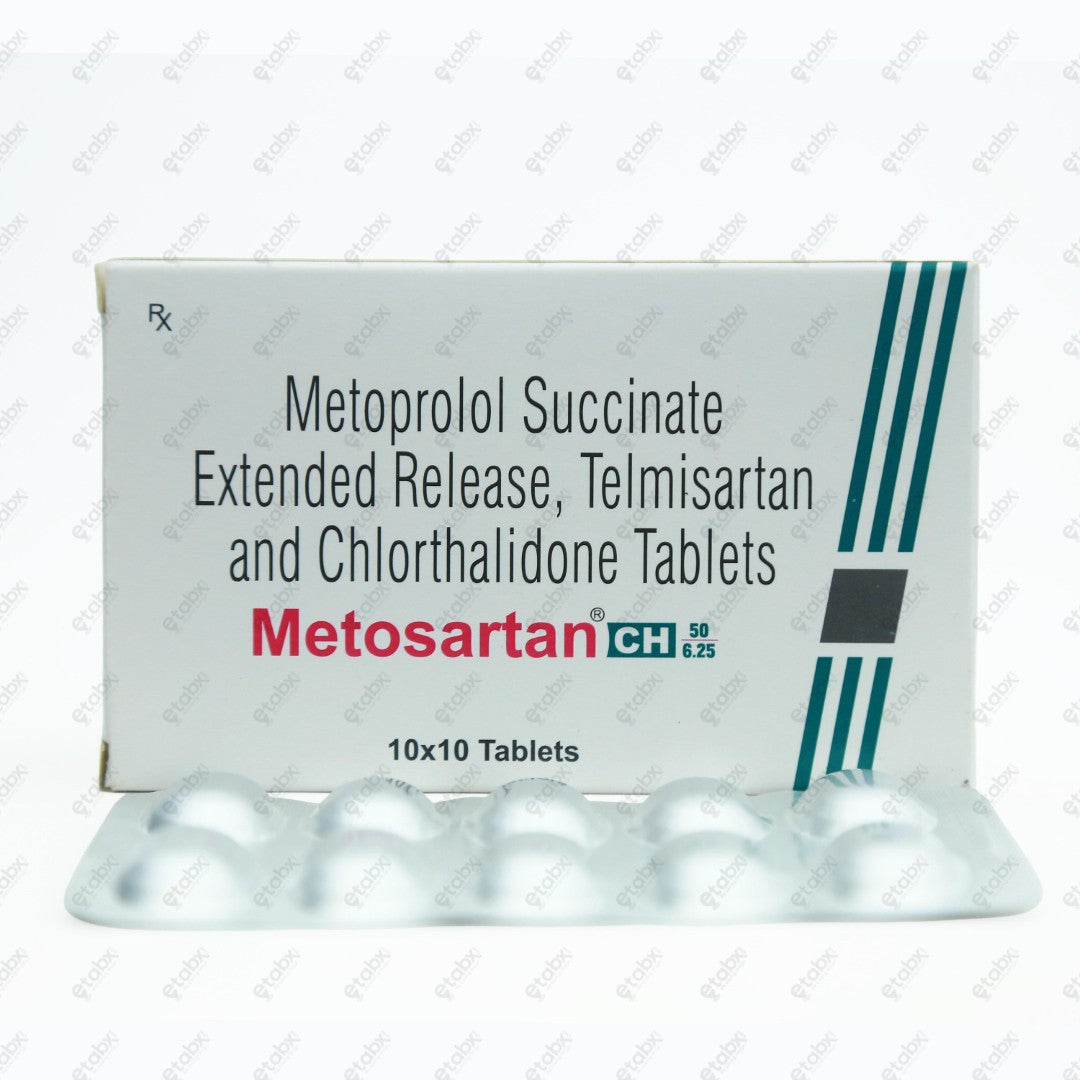 Metosartan CH 50/6.25 Tablet 10's