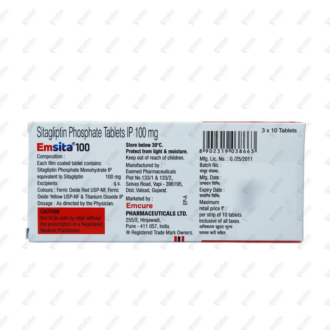 Emsita 100 Tablet 10's