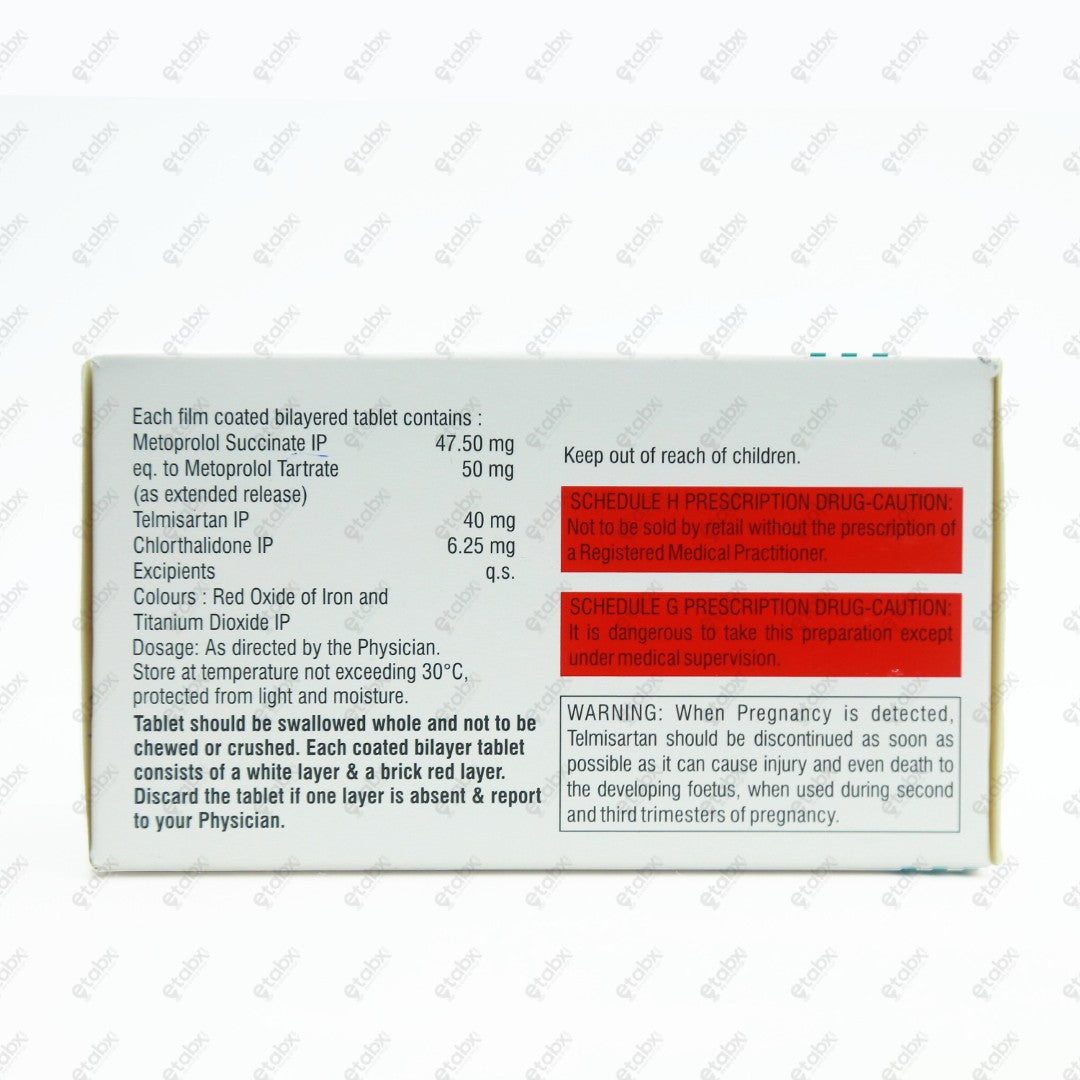 Metosartan CH 50/6.25 Tablet 10's