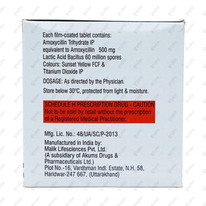 Mox P 500 Tablet 15's