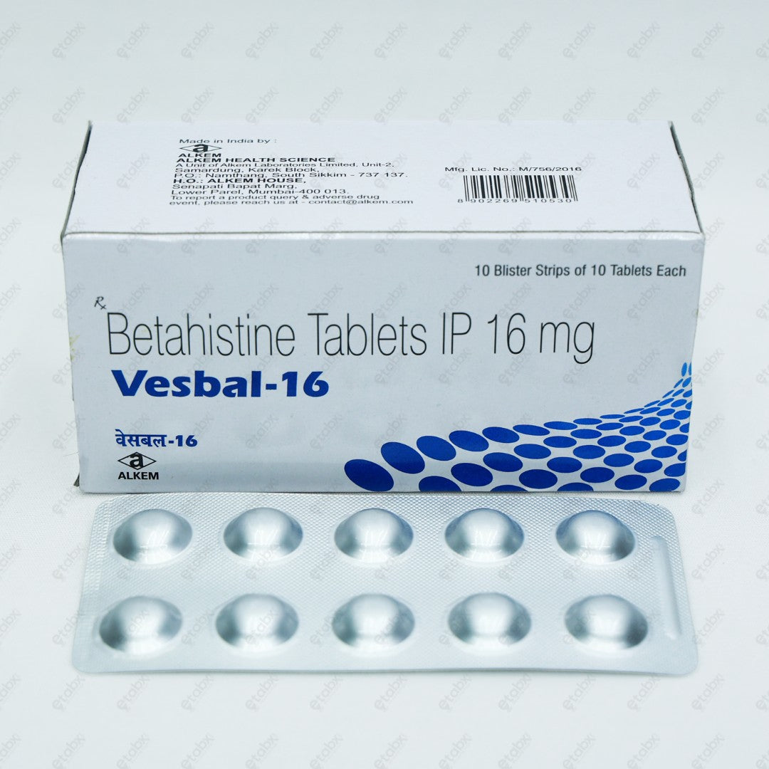 Vesbal 16mg Tablet 10's