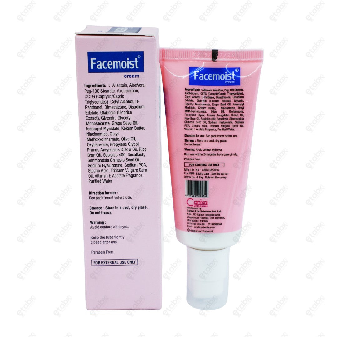 FaceMoist Cream 60GM Skin Hydrating & Soothing Cream