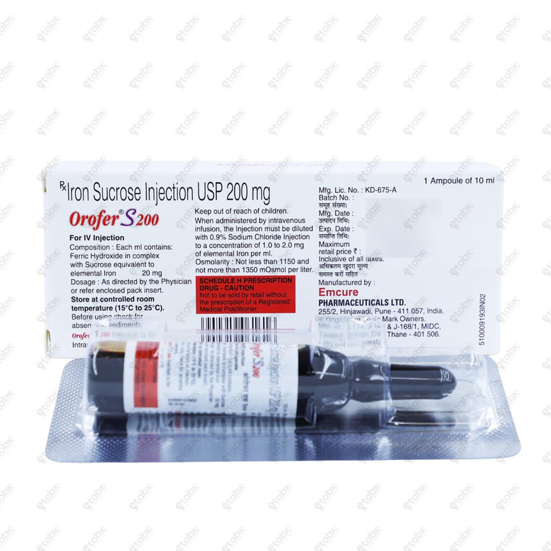 Orofer S 200mg Injection