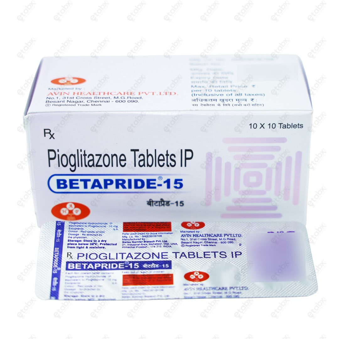 BETAPRIDE 15mg Tablets (10's)