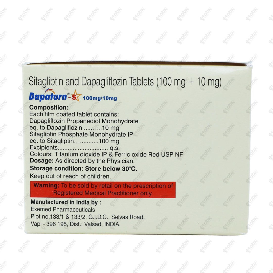 Dapaturn S 100/10 Tablet 10's
