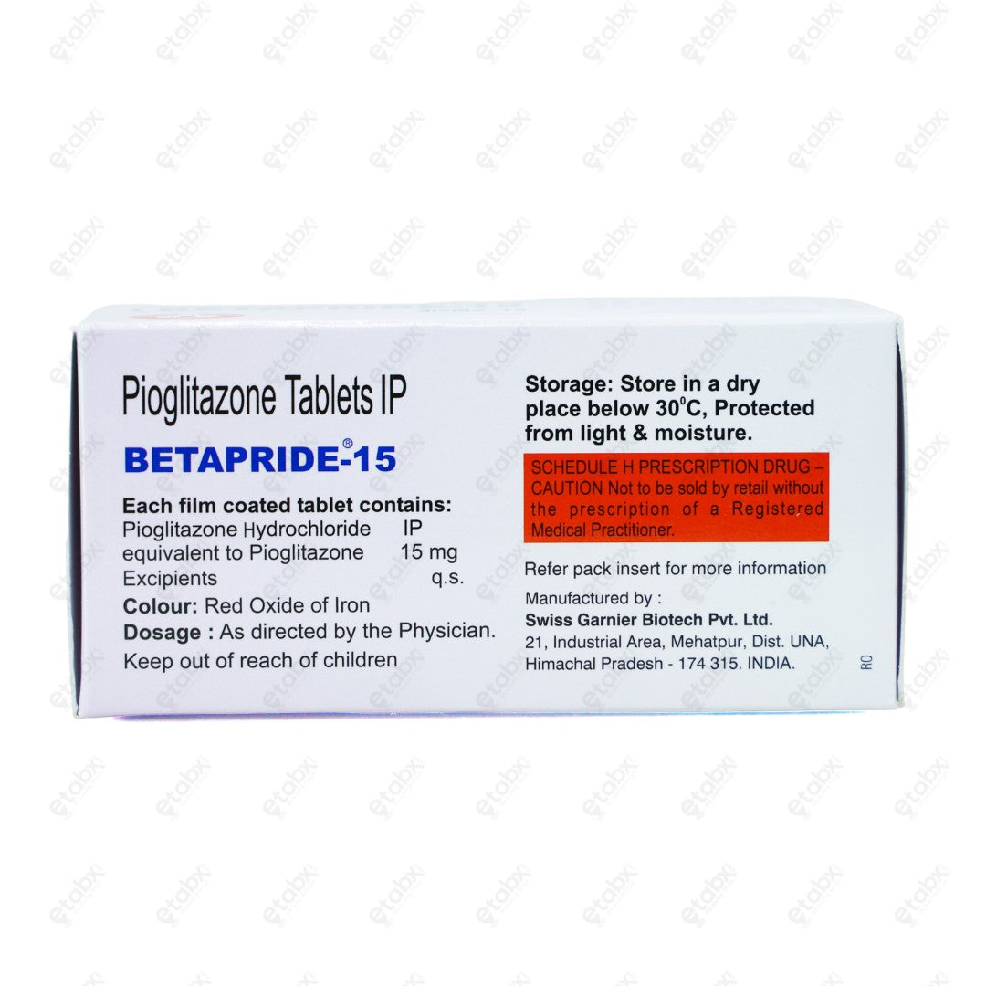 BETAPRIDE 15mg Tablets (10's)