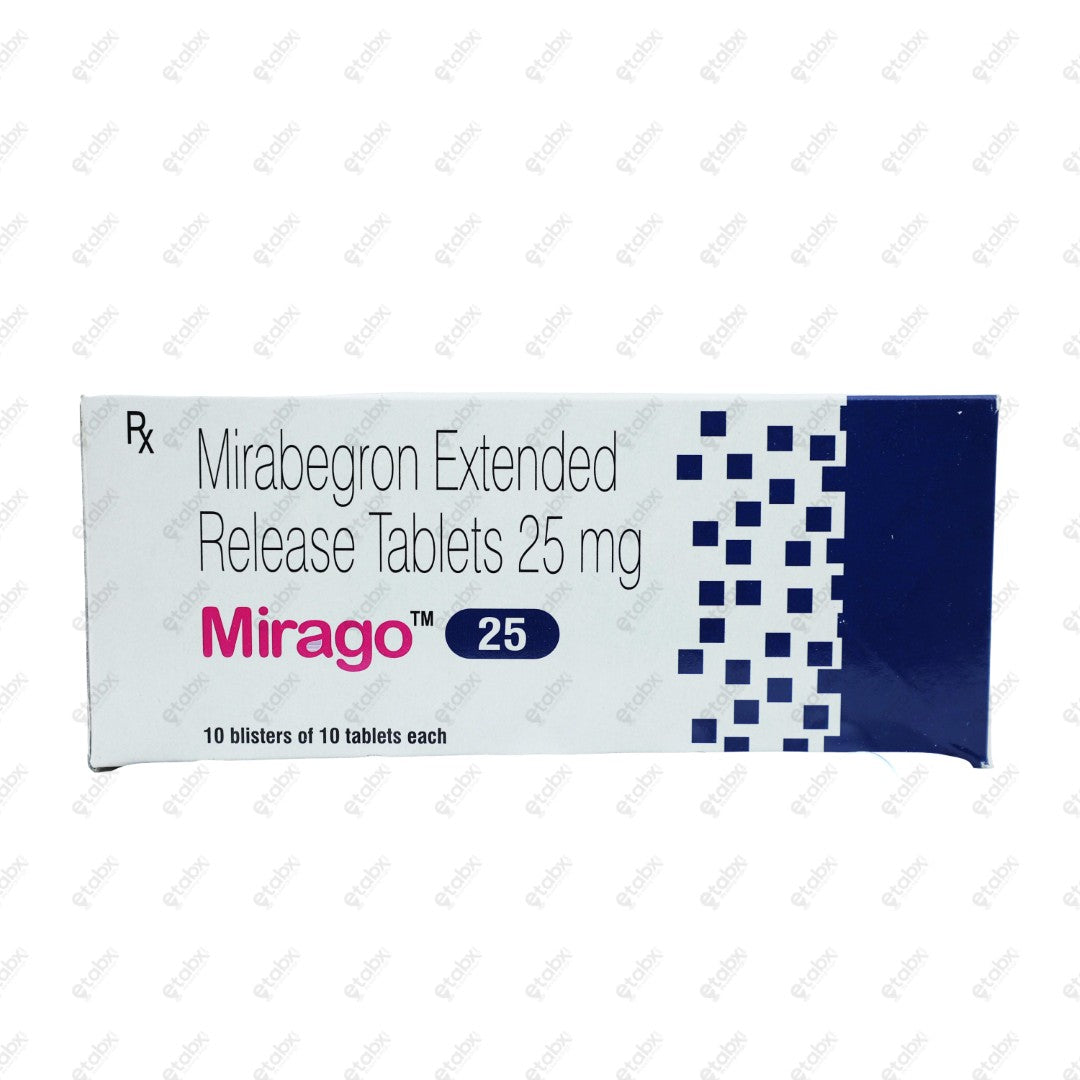 Mirago 25 Tablets 10's