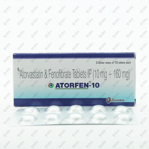 Atorfen 10mg Tablet 10's