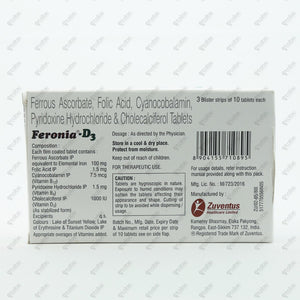 Feronia D3 Tablets 10's