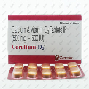 Coralium D3 Tablets 10's