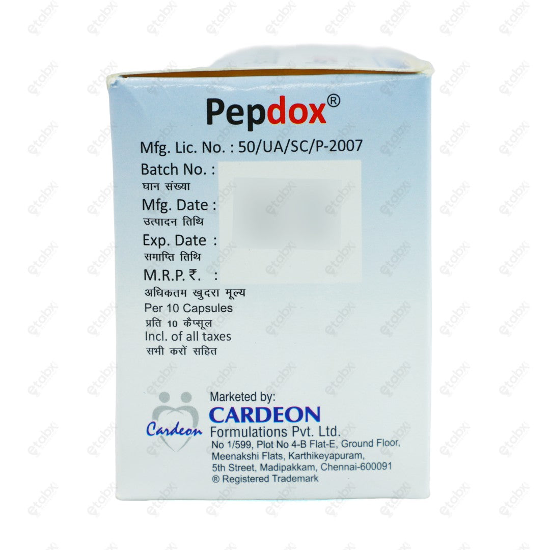 Pepdox Capsules 10's