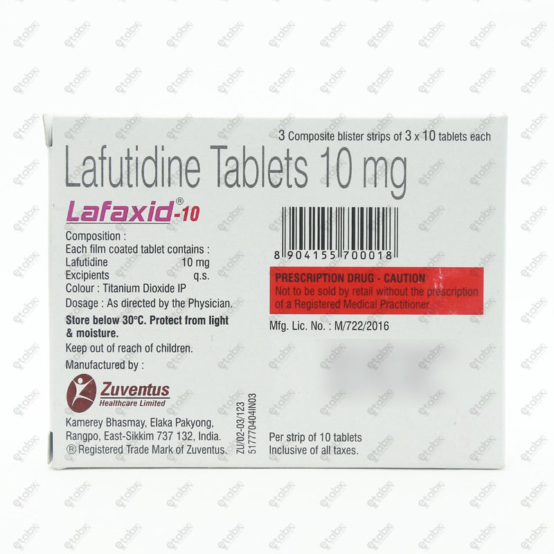Lafaxid 10mg Tablet 10's