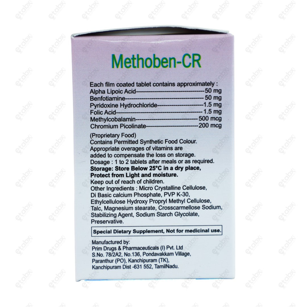 Methoben CR Tablets 10's