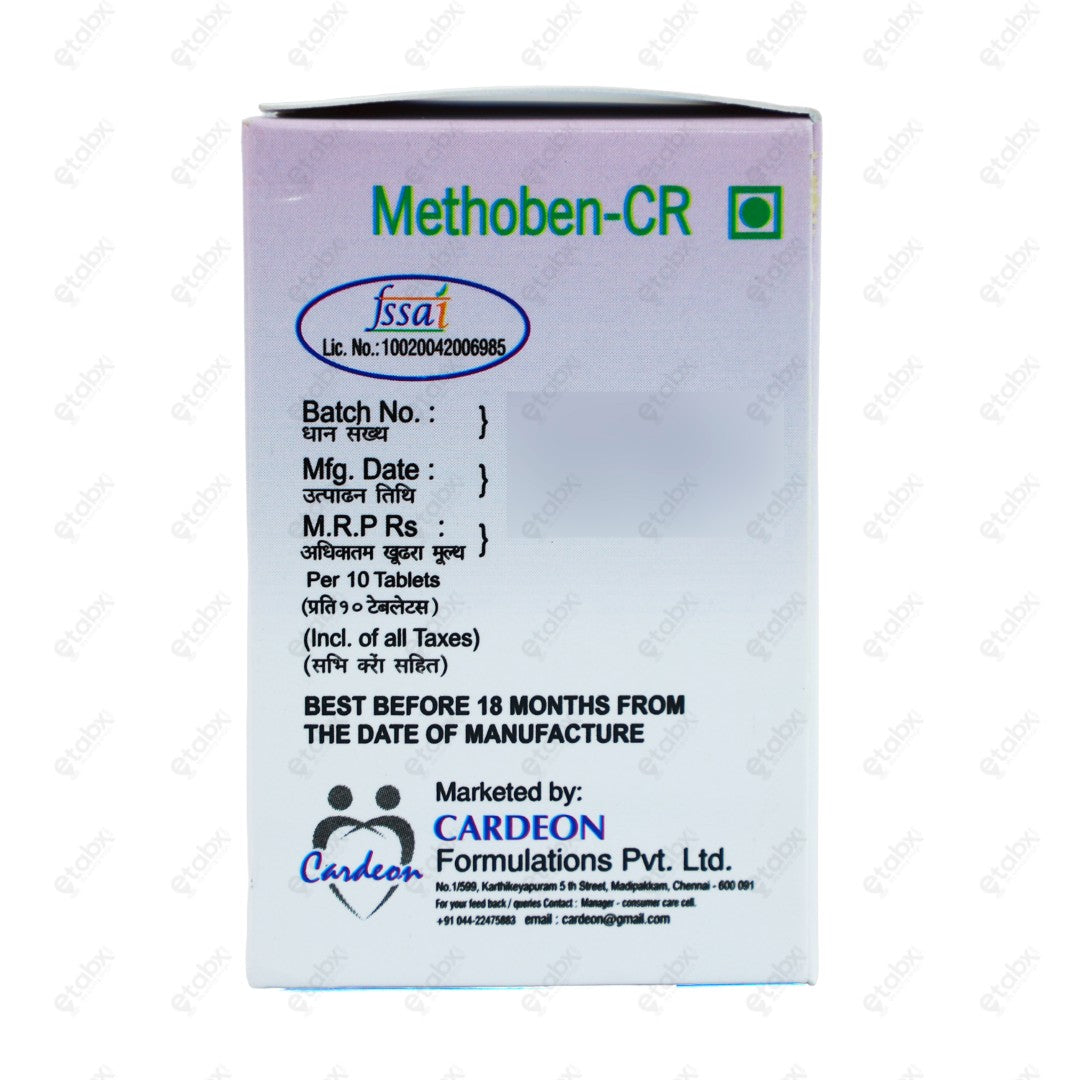 Methoben CR Tablets 10's