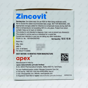 Zincovit Tablet 15's