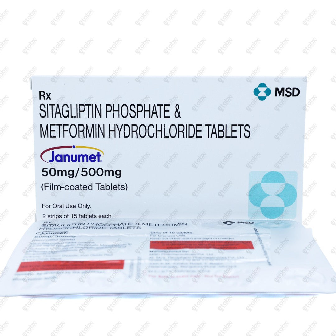 Janumet 50/500mg Tablet 2x15's