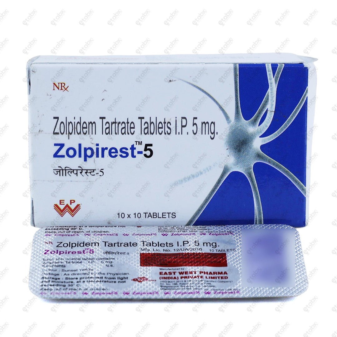 Zolpirest 5mg Tablet 10's