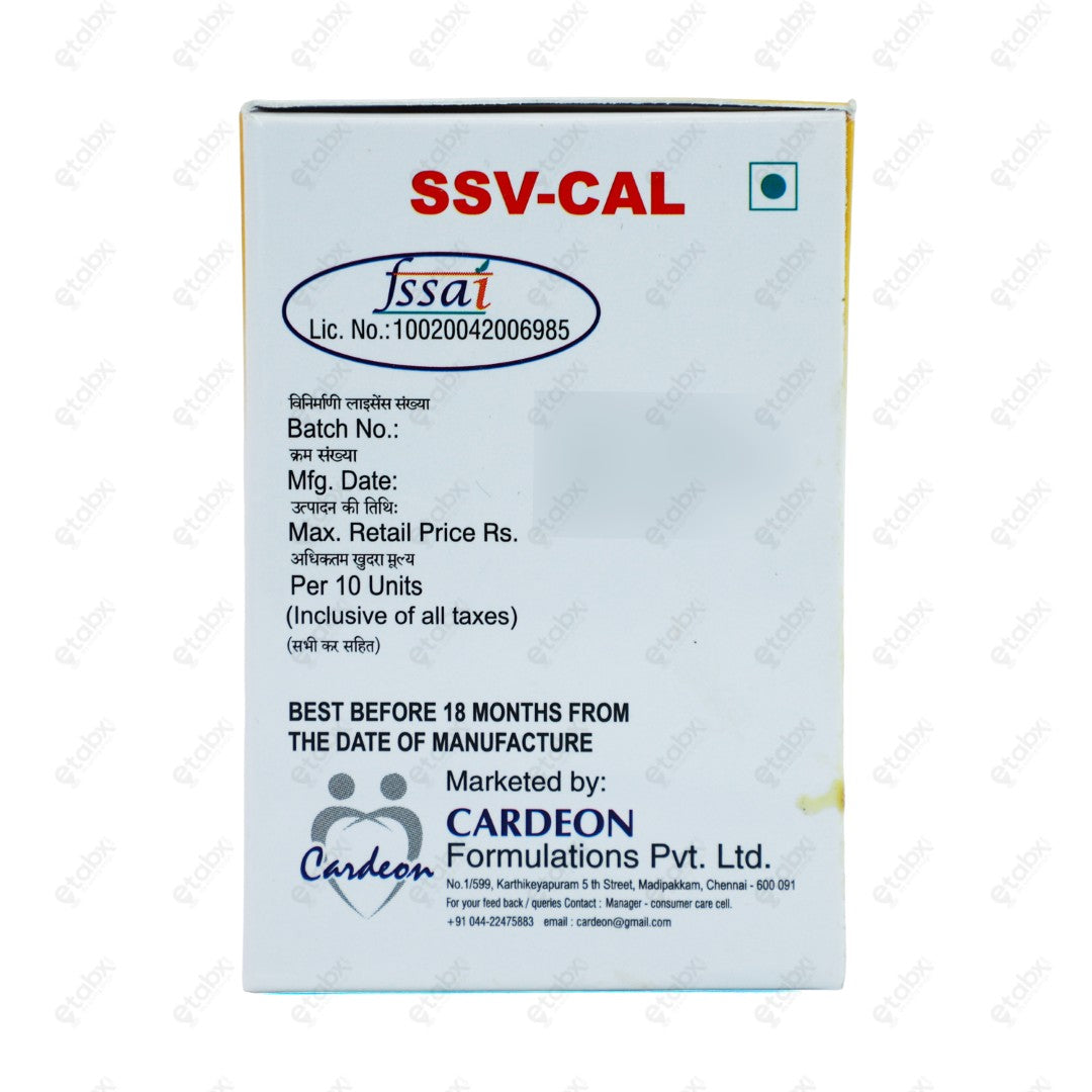 SSV Cal Tablet 15's