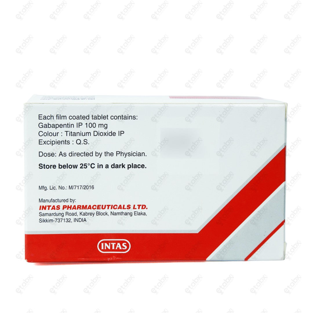 Gabapin 100mg Tablet 15'S
