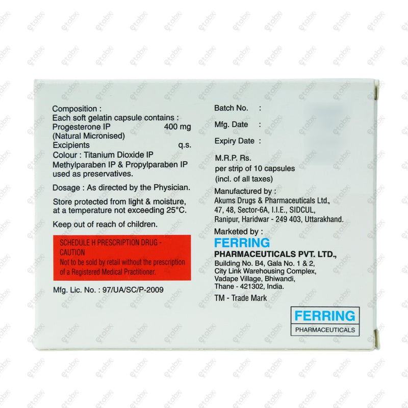 Gestone 400mg Capsule 10's
