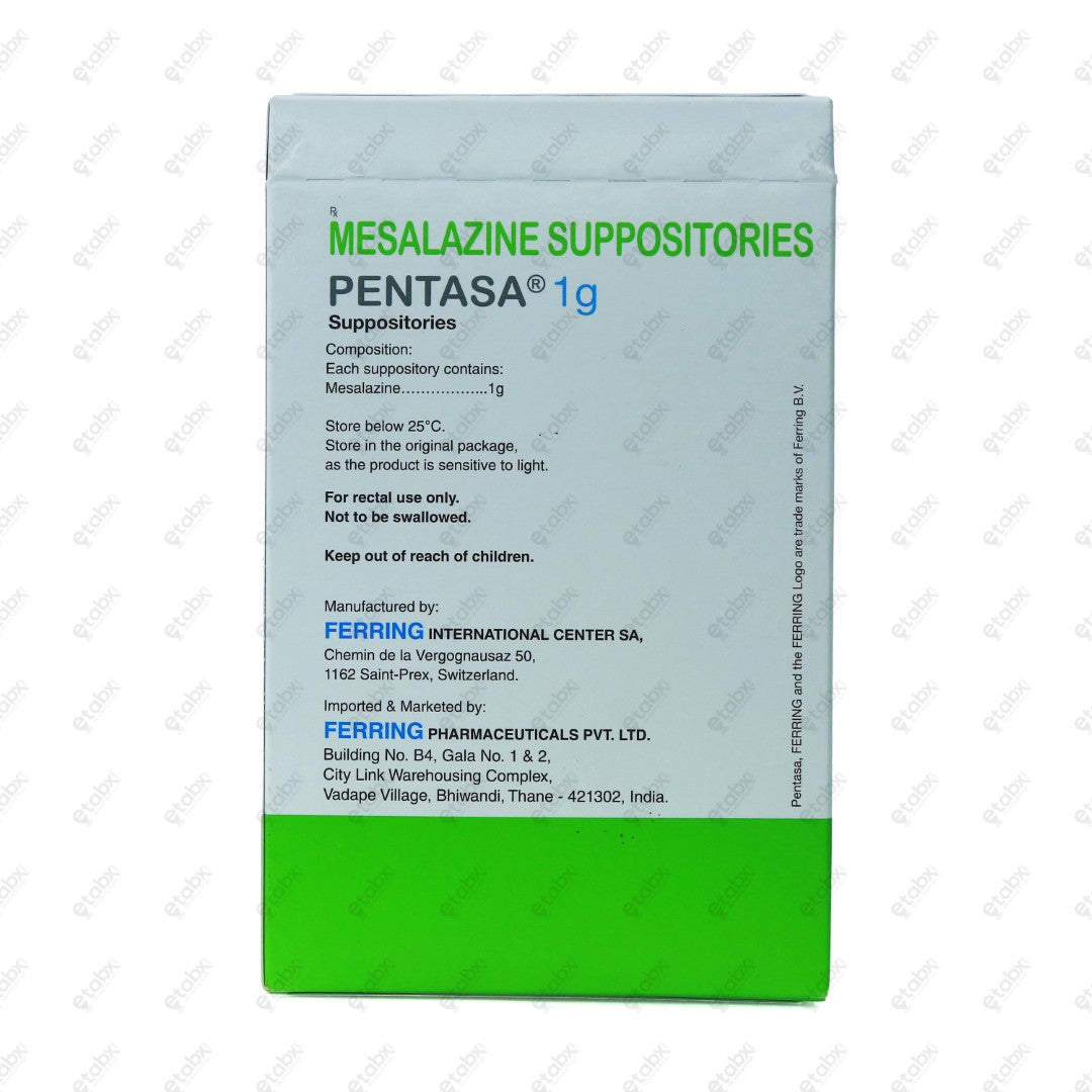 Pentasa Suppository 1g 7's