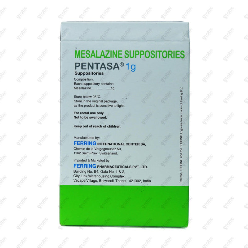 Pentasa Suppository 1g 7's