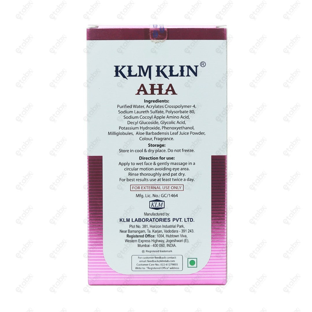 KLM Klin AHA Face Wash 150ml