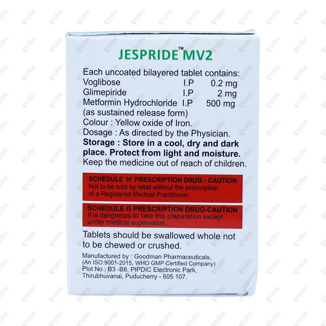 Jespride MV2 Tablet 10s
