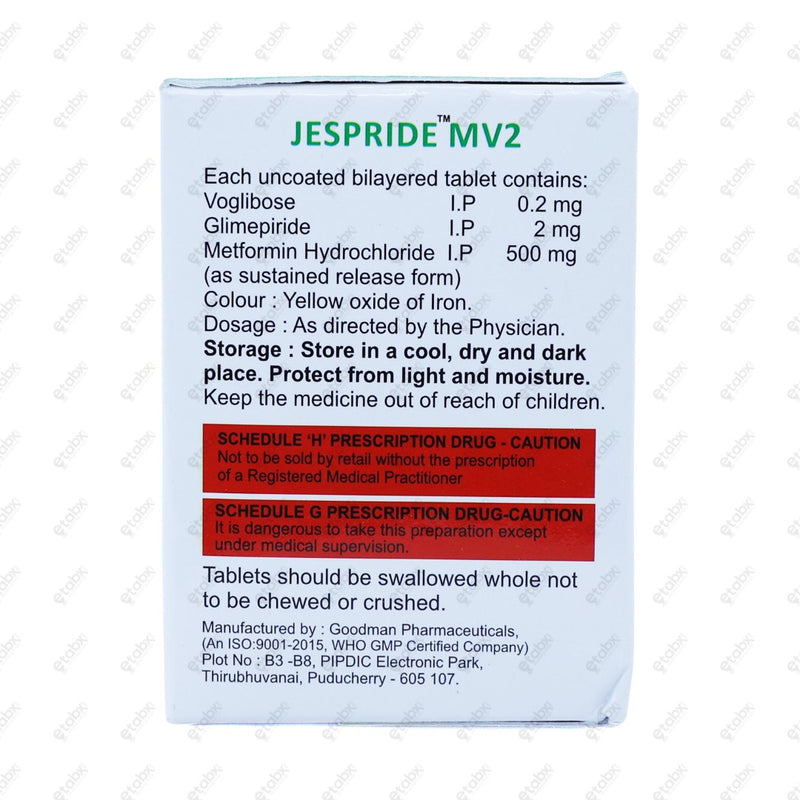 Jespride MV2 Tablet 10s
