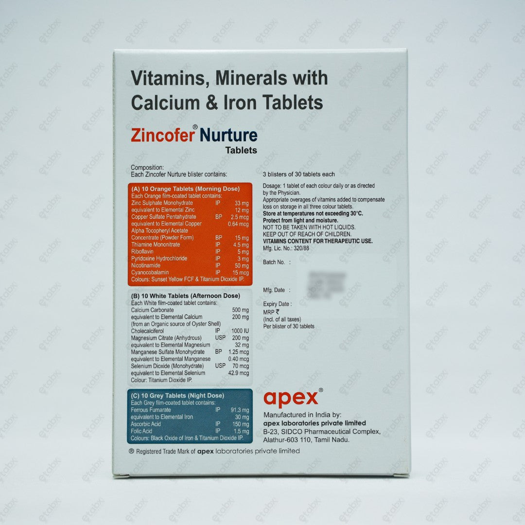 Zincofer Nurture Tablets 30's