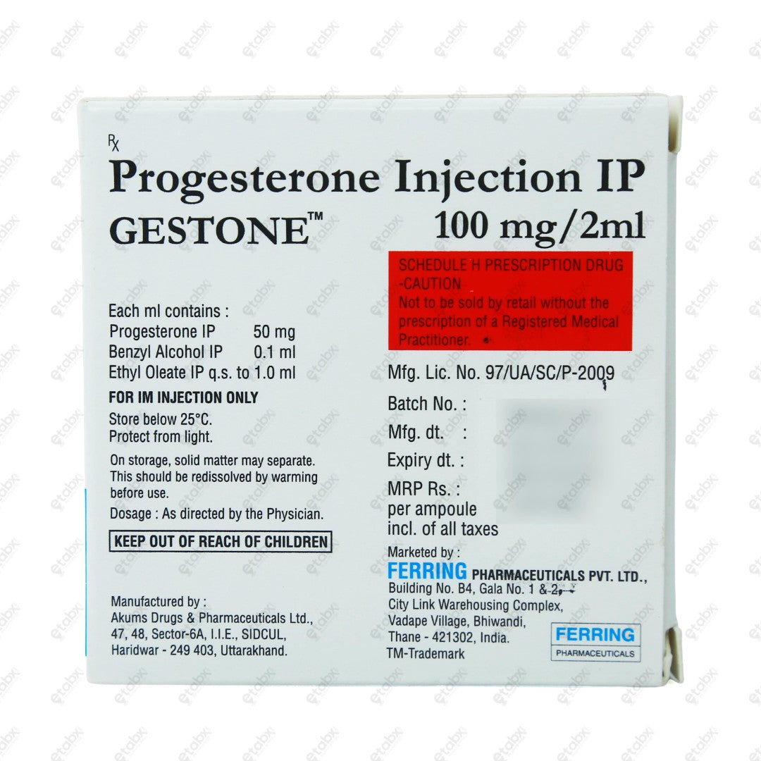 Gestone 100mg Injection 2ml