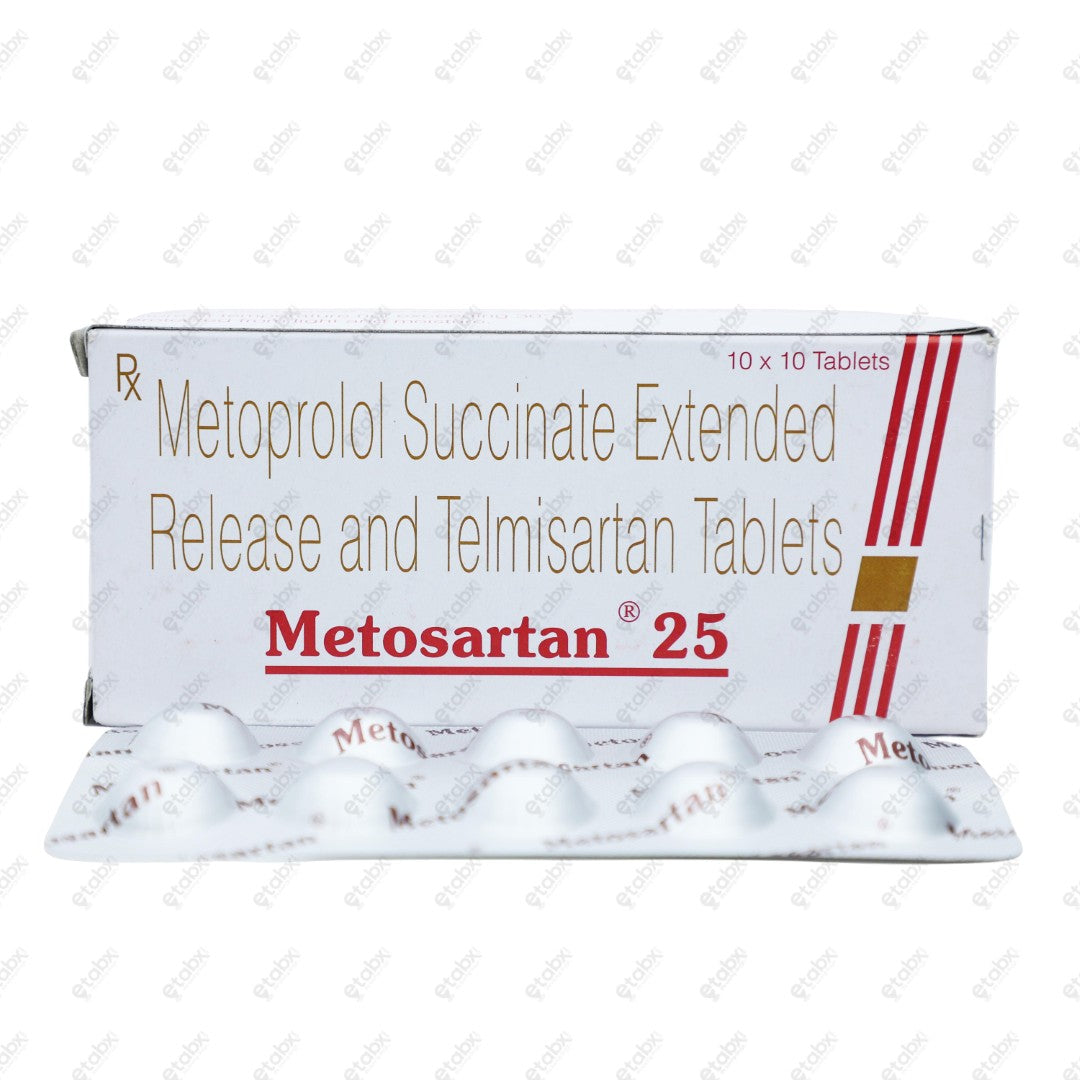 Metosartan 25 Tablet 10's