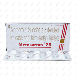 Metosartan 25 Tablet 10's