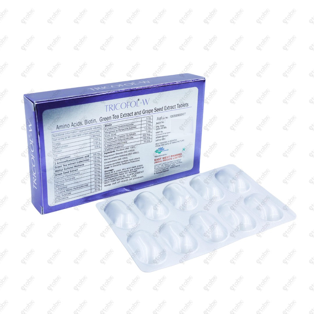 Tricofol W Tablet 10's