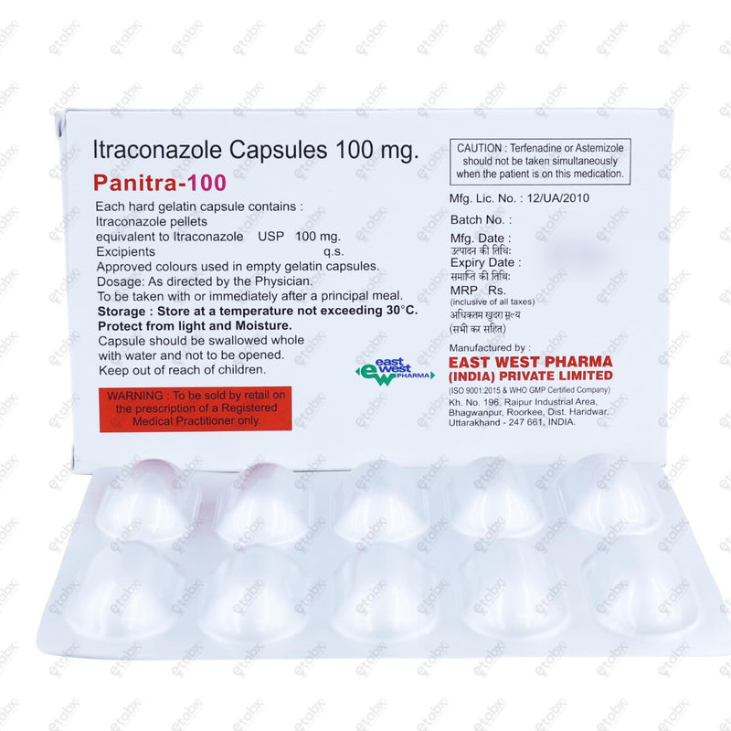 Panitra 100mg Capsule 10's