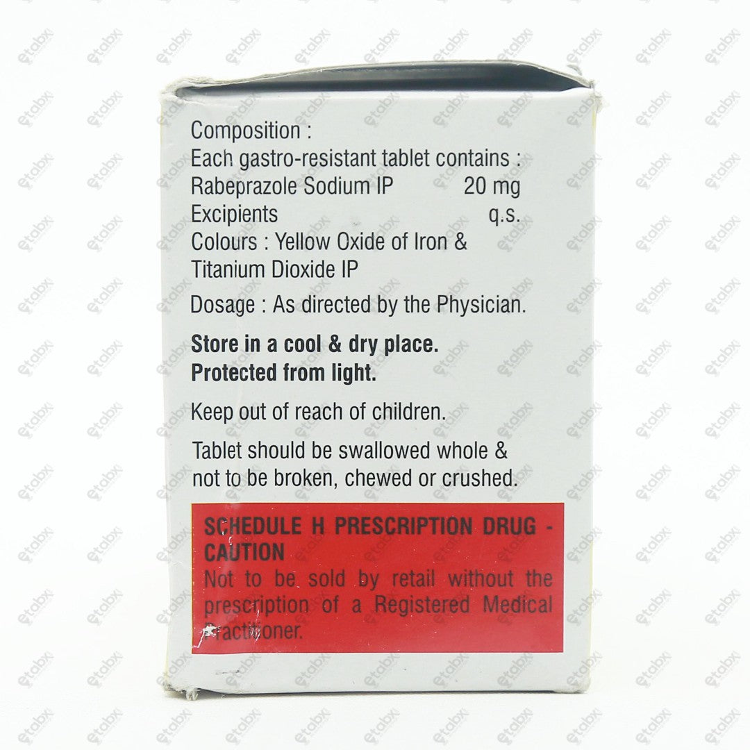 Rabifast 20mg Tablet 15's