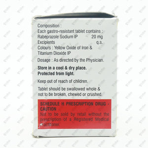 Rabifast 20mg Tablet 15's