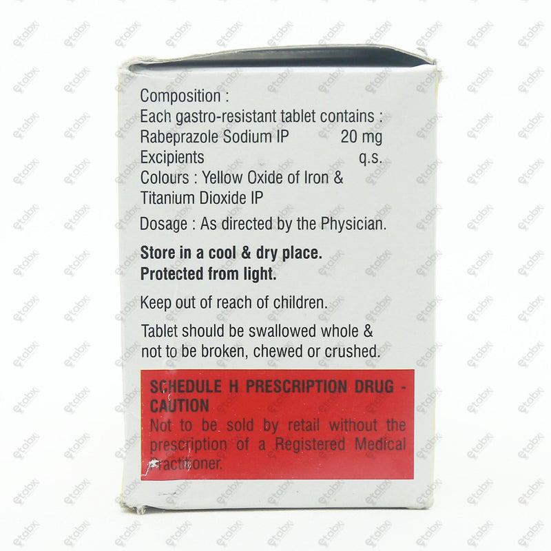 Rabifast 20mg Tablet 15's