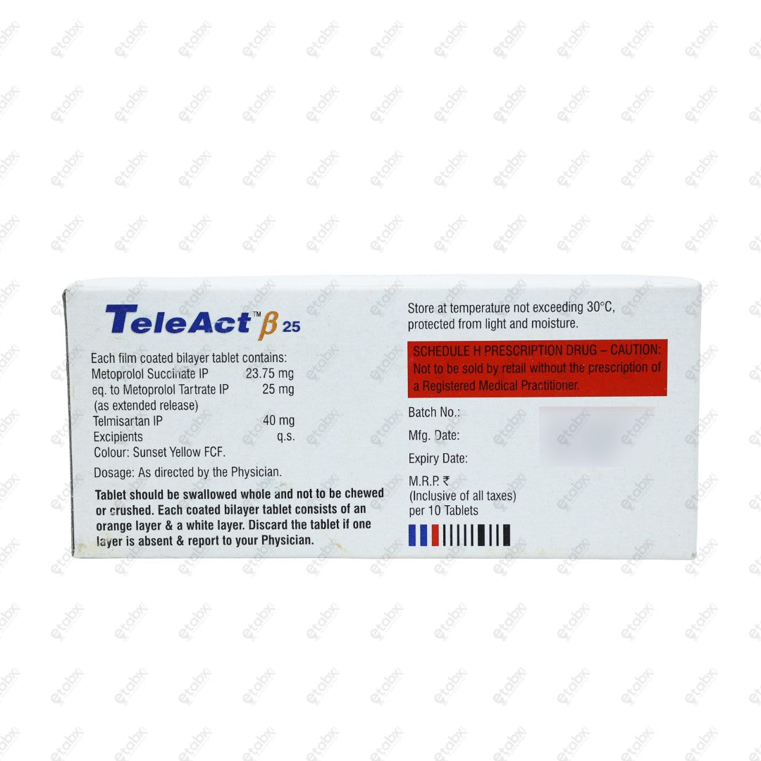 TeleAct B 25 Tablet 10's