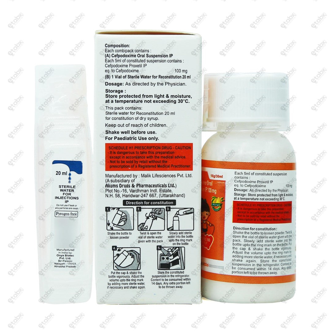 Cephoprl 100mg Dry Syrup 30ml