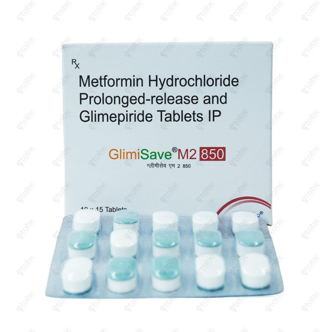 Glimisave M2 850mg Tablets 15'S